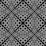 Seamless checked pattern with optical 3D effect. Vector art.