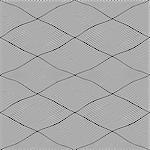 Seamless interweaving lines pattern. Vector art.