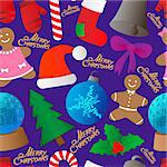 Christmas background, seamless tiling, great choice for wrapping paper pattern