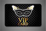 Elegant Dark VIP Card Vector Illustration EPS10