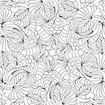 Vector illustration of abstract pattern.Coloring page for adult.