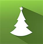 Abstract christmas tree vector illustration with colored background