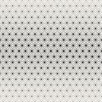 Thin Lines Petal Shapes Lattice. Abstract Geometric Background Design. Vector Seamless Black and White Pattern.