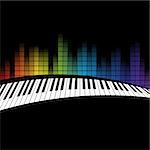 poster background template. Music piano keyboard. Can be used as poster element or icon. Vector illustration