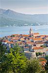 View of Korcula Town, Korcula, Dalmatia, Croatia, Europe