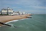 Eastbourne from the pier, East Sussex, England, United Kingdom, Europe