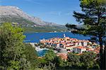 View of Korcula Town, Korcula, Dalmatia, Croatia, Europe