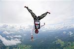 Skydiver in freefall