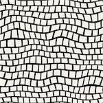 Vector Seamless Black And White Distorted Pavement Pattern. Abstract Background Design