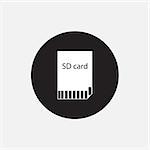 Simple web icon SD card