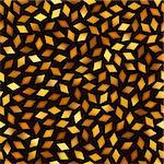 Vector Seamless Multicolor Golden Gradient Rhombus Jumble Pattern. Abstract Geometric Background Design