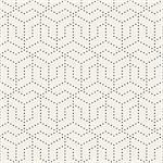 Vector Seamless Black and White Dotted Lines Grid Pattern. Abstract Geometric Background Design