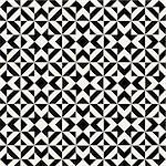 Vector Seamless Black And White Ethnic Square Pattern Background