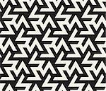 Vector Seamless Black And White  Geometric Triangle ZigZag Shape Islamic Pattern Abstract Background