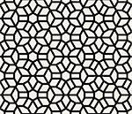 Vector Seamless Black and White Lines Grid Pattern. Abstract Geometric Background Design
