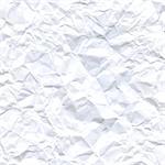 Vector High-Resolution Blank White Crumpled Paper Textured Background