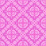 Pink Ornamental Seamless Line Pattern. Endless Texture. Oriental Geometric Ornament