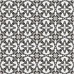 Grey Ornamental Seamless Line Pattern. Endless Texture. Oriental Geometric Ornament