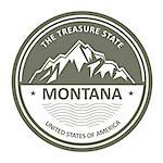 Montana Mountains - Snowbound mountain label