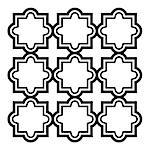 Abstract symmetrical background inspired by Arabic traditional style