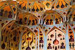 Ceiling of The Music Hall of Ali Qapu Palace with early acoustic design, Ali Qapu Palace, Isfahan, Iran, Middle East