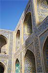 Courtyard walls, Imam Mosque, Isfahan, Iran, Middle East