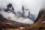 Machapuchare base camp area, ABC trek (Annapurna Base Camp trek), Nepal