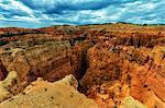 Elevated view of sandstone rock formations, Bryce canyon, garfield County, Utah, USA