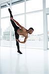 Ballerino practising ballet dance