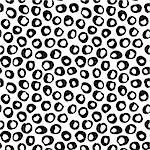 Dot Hand Drawn Seamless Pattern. Vector Illustration of Grunge Tileable Background.