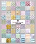 Set of 60 seamless patterns swatches, vector