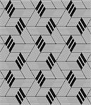 Seamless op art pattern. 3D illusion. Geometric texture. Vector illustration.