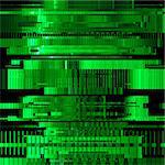 Glitch green abstract background with distortion, bug effect, random lines for design concepts, posters, wallpapers, presentations and prints. Vector illustration.