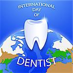 International Day of Dentist. Happy Dentist Day. Vector illustration. Eps 10.