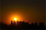 Tokyo cityscape at sunset, Tokyo, Japan