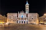 Facade of Santa Maria Maggiore Church, Rome, Italy
