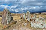 Prehistoric archaeological Karer site of Zorats, Sisian, Syunik Province, Armenia, Caucasus, Asia