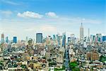 Manhattan skyline with the Empire State Building, New York City, United States of America, North America