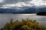 View across Lake Nahuel Huapi, Villa La Angostura, Nahuel Huapi National Park, Lake District, Argentina, South America