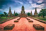 Ayutthaya, Thailand at Wat Chaiwatthanaram.