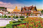 Wat Ratchanatdaram Temple in Bangkok, Thailand.