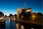 Notre Dame de Paris in the evening, France