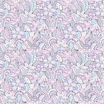 Illustration of colorful abstract seamless pattern.Floral pattern