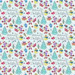 Illustration of colorful seamless christmas pattern.Winter background.