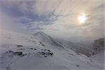 beautiful sunrise in the Fagaras Mountains, Romania