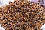 insects local  street food at Yangon in Myanmar