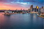 Cityscape image of Sydney, Australia  during sunrise.