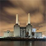 Battersea Power Station at night