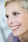 Close up of woman smiling