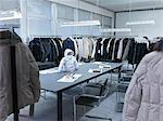 Clothing manufacturer's sample studio